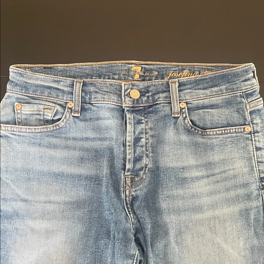 Seven for all Mankind Josefina skinny boyfriend jeans 27 - Picture 7 of 11